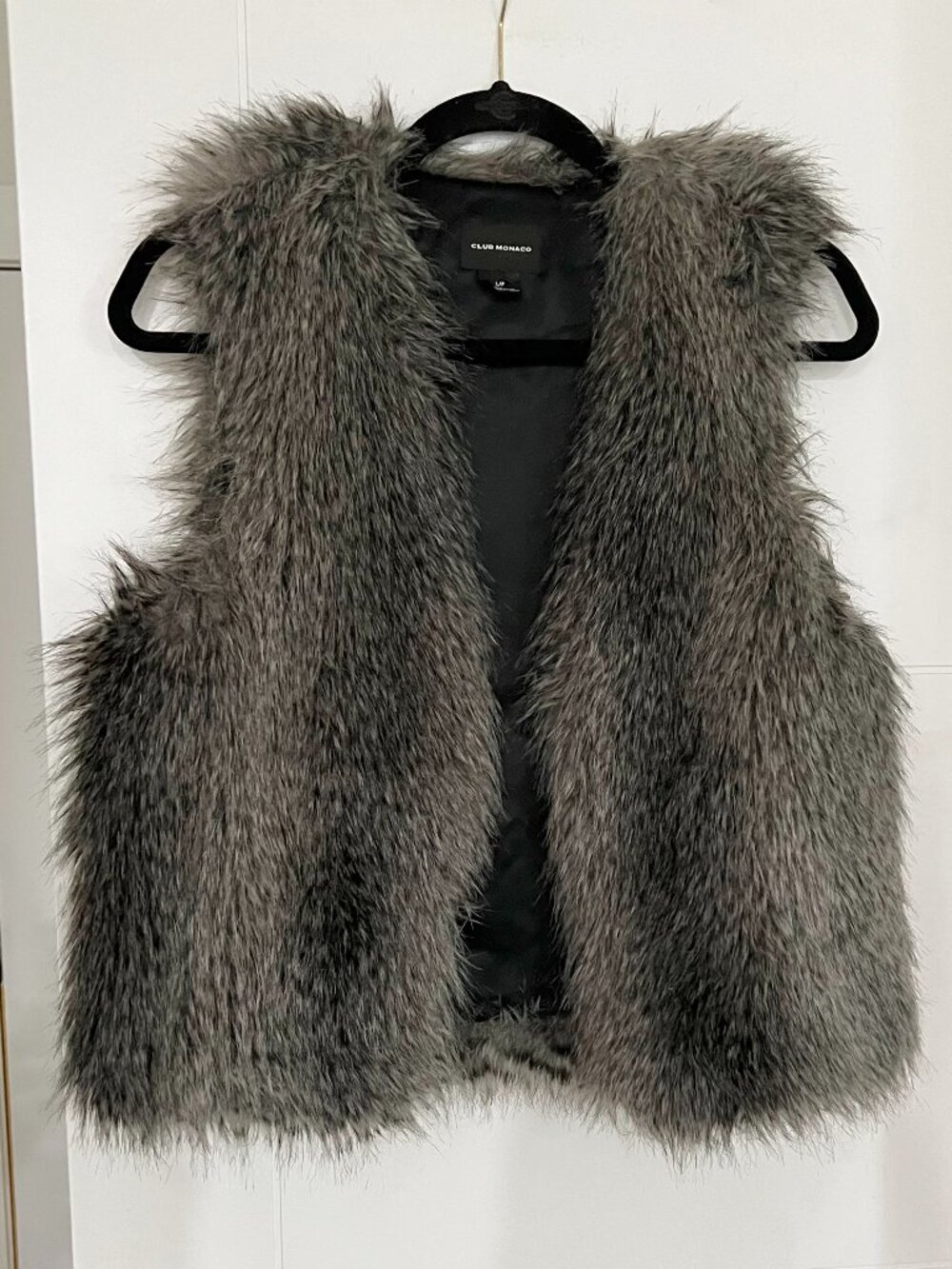 Club Monaco Shaggy Faux Fur Vest